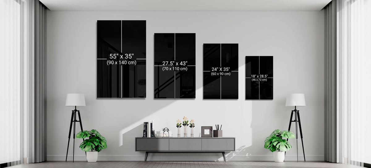 Psalm Typography Word Cross Glass Wall Art