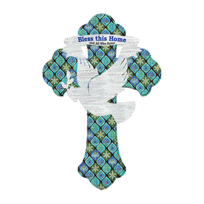 Blessings Cross Easter Door Decor by G. DeBrekht - Easter Spring Decor - 8191163H