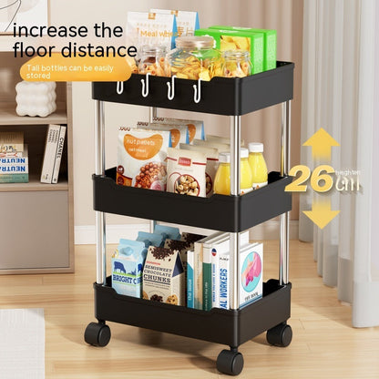 Trolley Rack Floor Multi-layer Bathroom Storage Rack