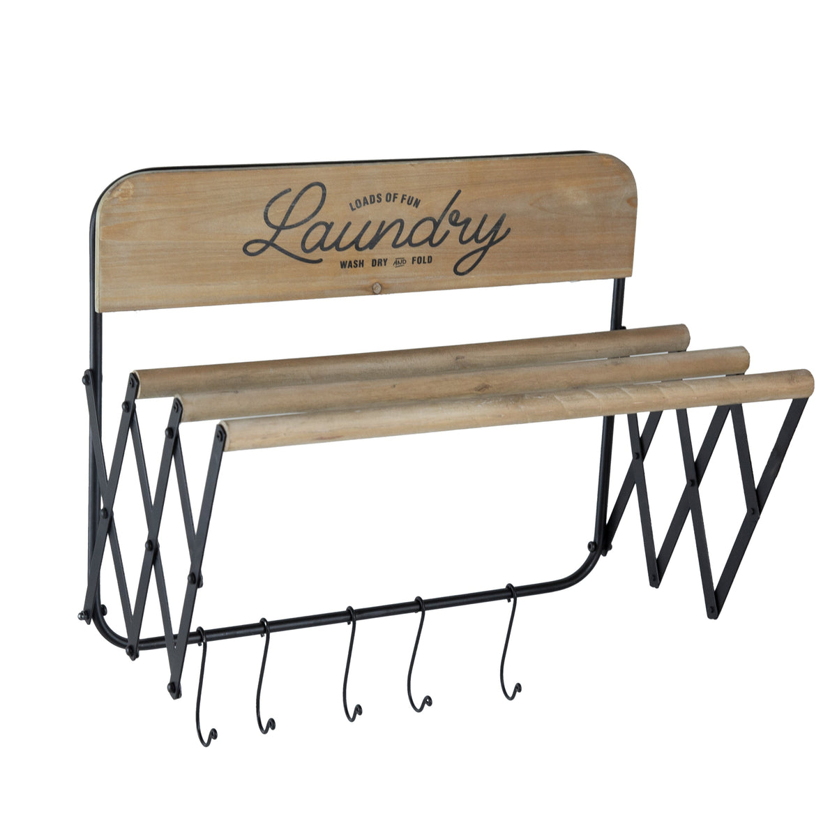 20x14x20 Laundry Rack with Accordion Design