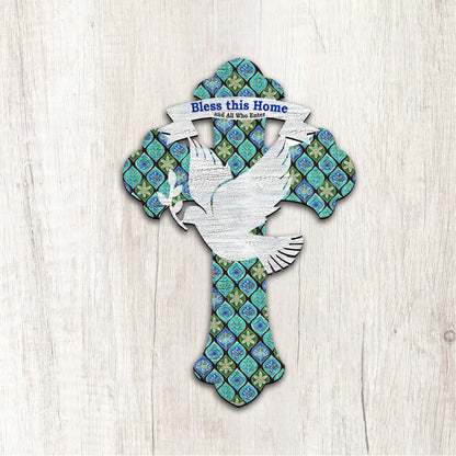 Blessings Cross Easter Door Decor by G. DeBrekht - Easter Spring Decor - 8191163H