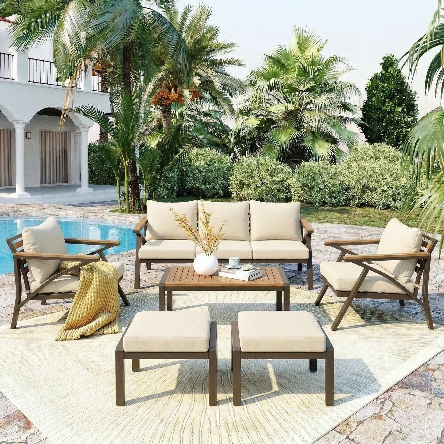 6-Piece Outdoor Patio Furniture Set