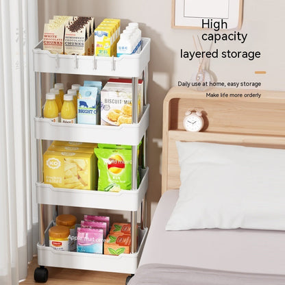 Trolley Rack Floor Multi-layer Bathroom Storage Rack