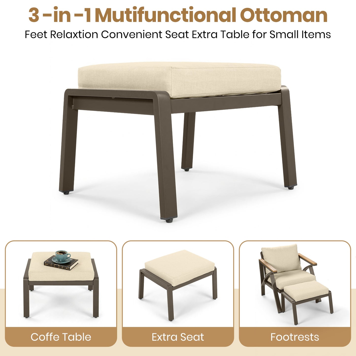 6-Piece Outdoor Patio Furniture Set