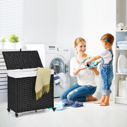 Laundry Hamper with Wheels and Lid