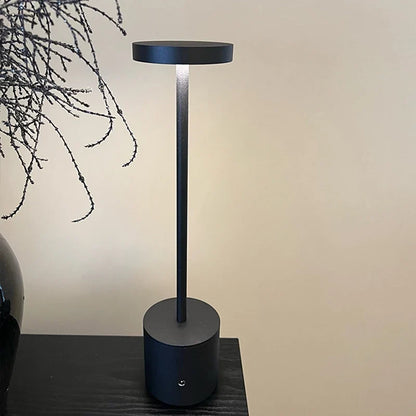 Aluminum Alloy Rechargeable LED Table Lamp | Touch Dimming Night Light for Reading and Camping