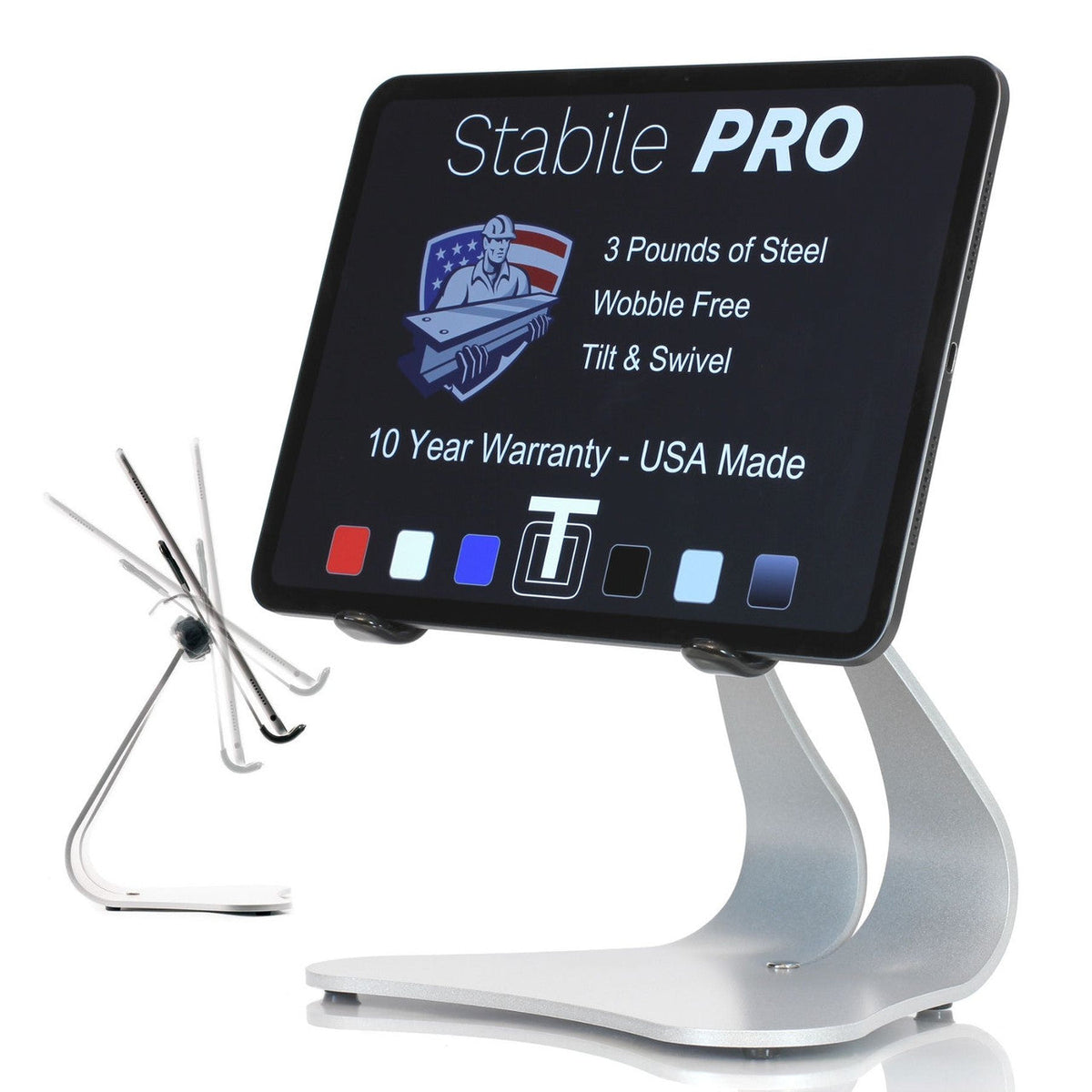 Stabile PRO Heavy-Duty Pivoting iPad Stand