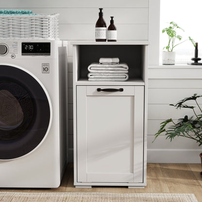 Laundry Cabinet with Removable Liner Bags
