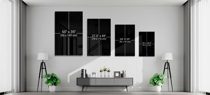 Psalm Typography Word Cross Glass Wall Art