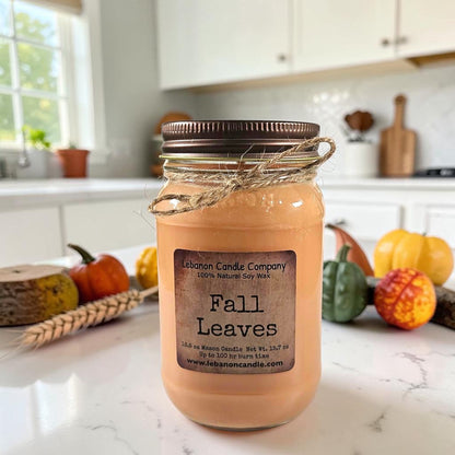 Fall Leaves Candle