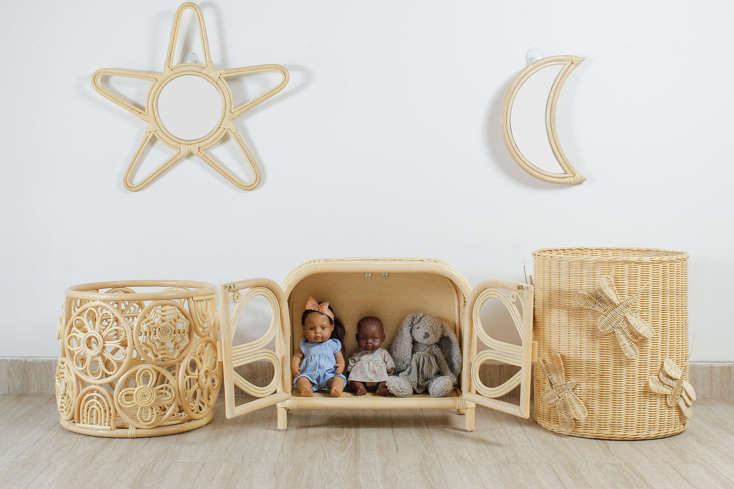 Rainbow Circle Toy Storage Hamper | Nursery Organizer for Blankets & Pillows