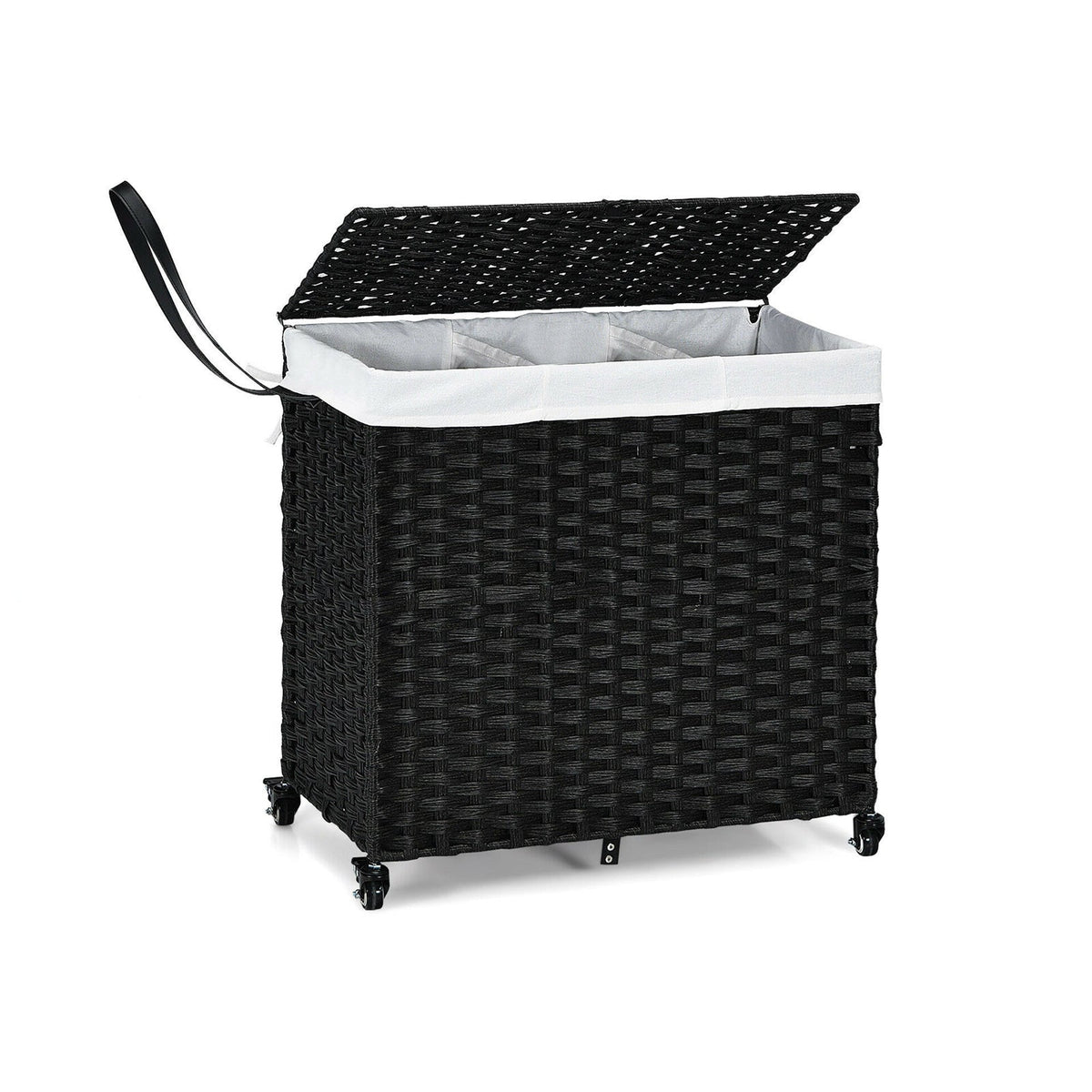 Laundry Hamper with Wheels and Lid