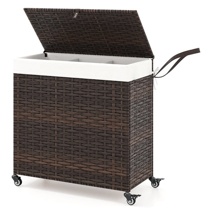 Laundry Hamper with Wheels and Lid