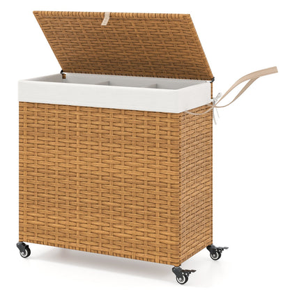 Laundry Hamper with Wheels and Lid